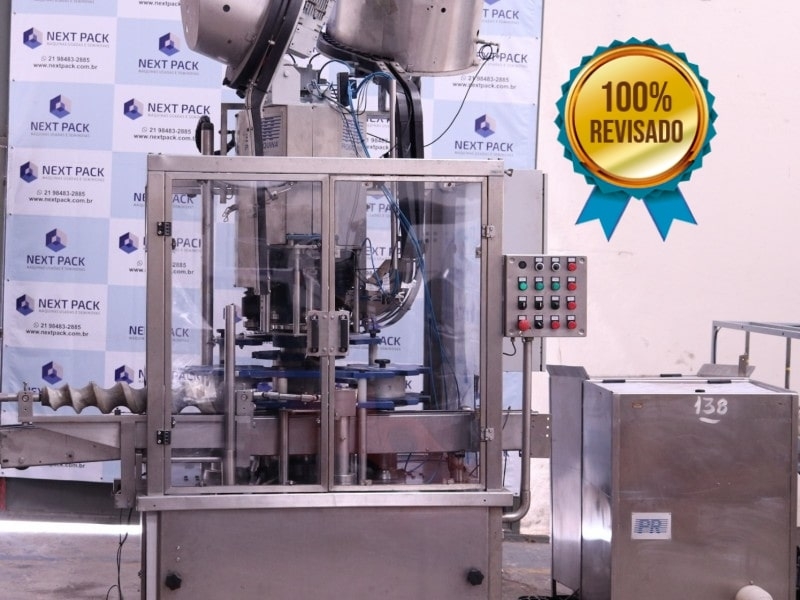 TAMPADORA / ROSQUEADORA ROTATIVA PARA BEBIDAS - PROMÁQUINA em Sorocaba